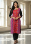 Sambalpuri Women's Kurti - Red Purple Kurti