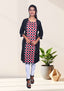 Hand-woven Sambalpuri Sapta Design Cotton Kurta in Multicolour
