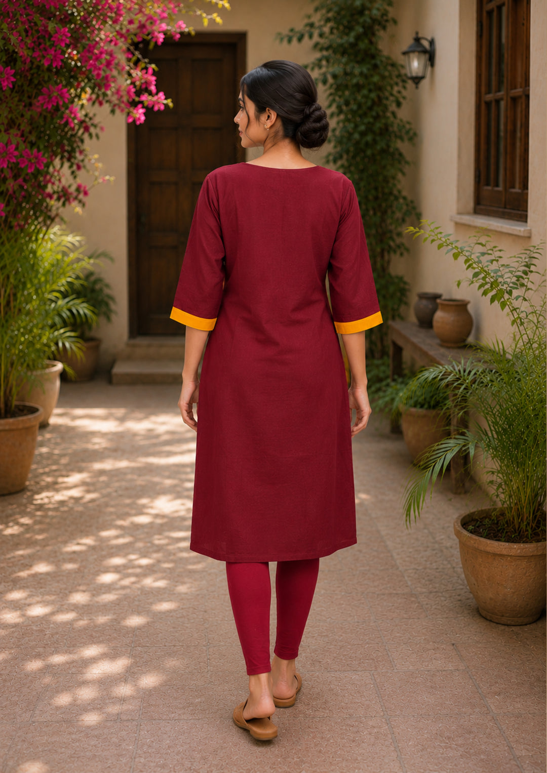 Sambalpuri Women's Kurti - Floral Heritage Weave Kurti