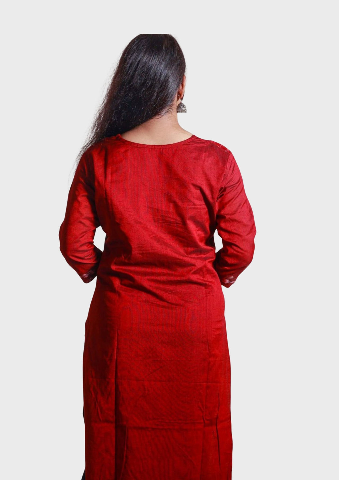 Sambalpuri Women's Kurti -  in Maroon