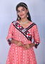 Authentic Sambalpuri Anarkali Design Pure Cotton Women Kurta in Pink