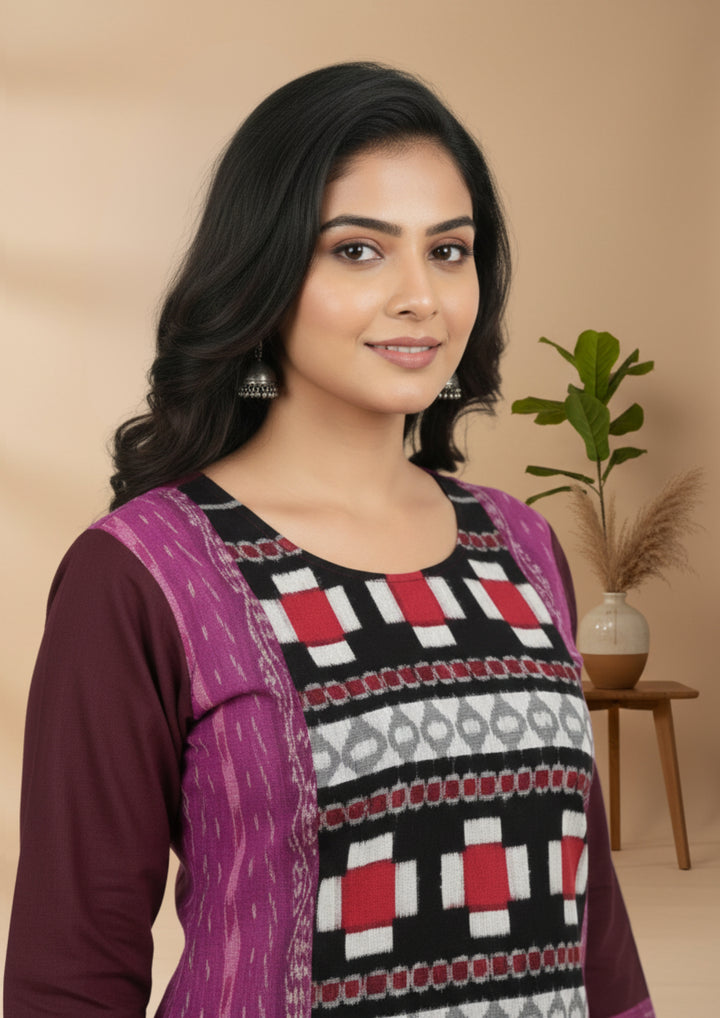 Sambalpuri Women's Kurti -  Triple Sapta Kurti