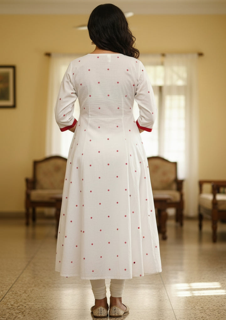 Sambalpuri Utkal Laxmi Heritage Gown – Yellow Red Pasapalli with White & Red Edition