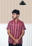 Sambalpuri Pure Cotton Brown Men's Half Sleeve Shirt