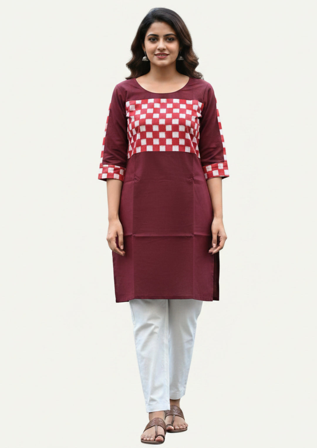 Sambalpuri Women's Kurti - with Full Sapta