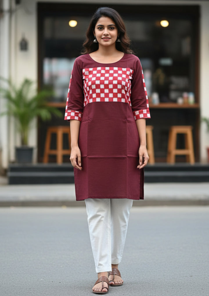 Sambalpuri Women's Kurti - with Full Sapta