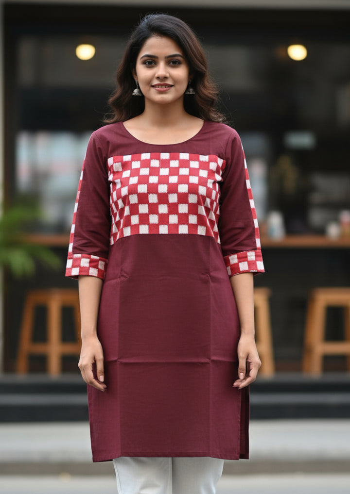 Sambalpuri Women's Kurti - with Full Sapta