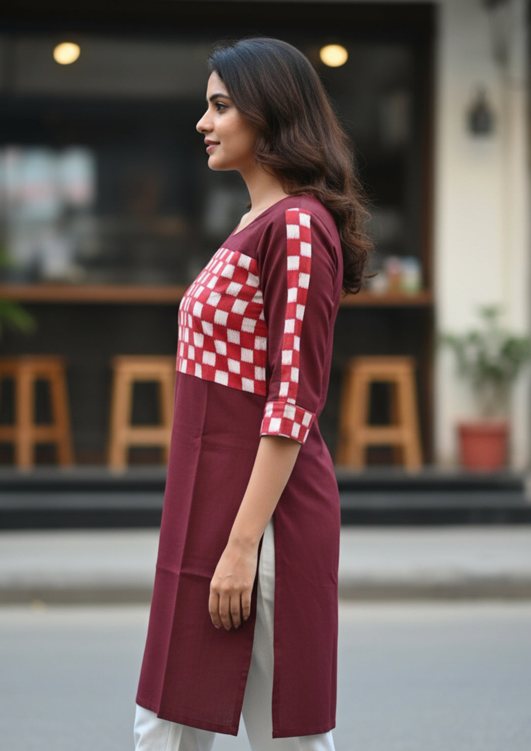 Sambalpuri Women's Kurti - with Full Sapta