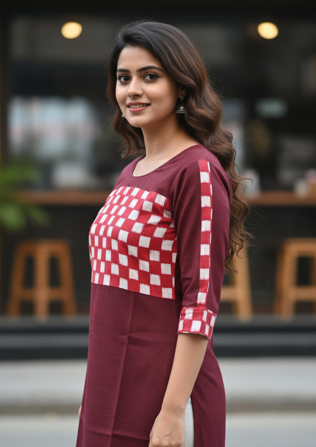 Sambalpuri Women's Kurti - with Full Sapta