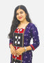 Straight Kurti - Pasapalli Motif with Blue Base
