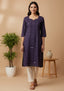 Sambalpuri Women's Kurti -  Violet Paper Heritage Design Ikkat Kurti