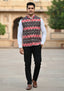 Sambalpuri Ikat Nehru Jacket - Black & Red Heritage Edition