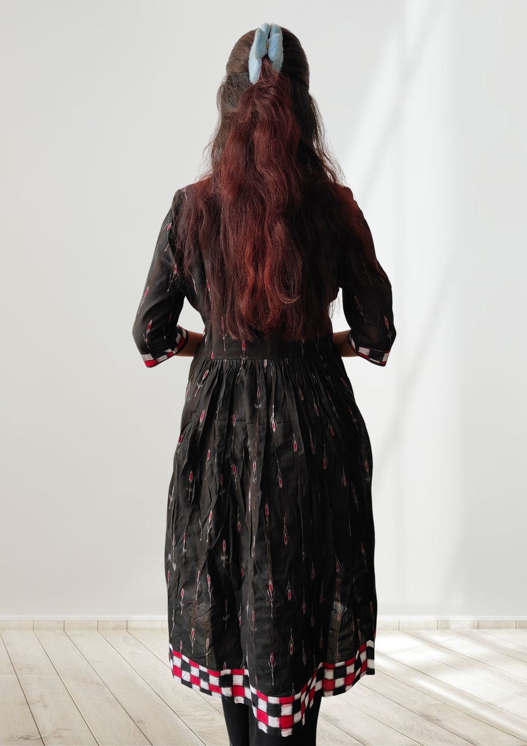 Queens Design Authentic Sambalpuri Kurta Black