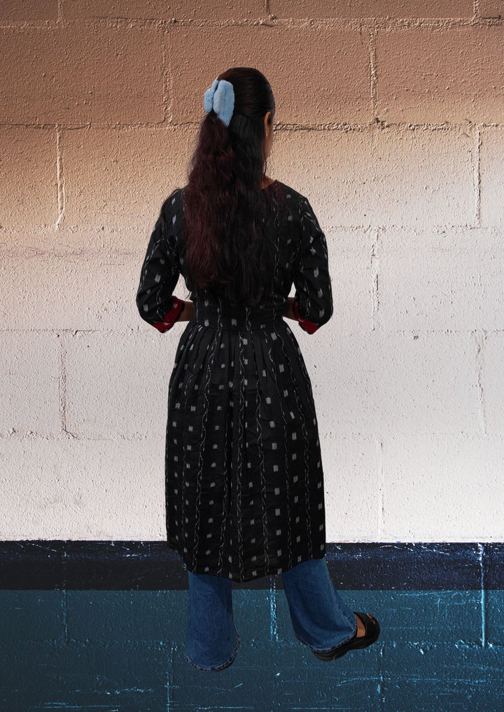 Tamyra – Black and Red Naira-Cut Frock with Contemporary Charm