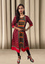 Authentic Sambalpuri Queens Design Women Kurta Maroon