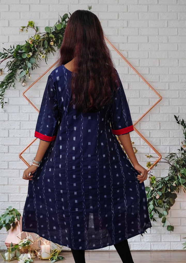 Authentic Sambalpuri Queens Design Women Kurta Blue